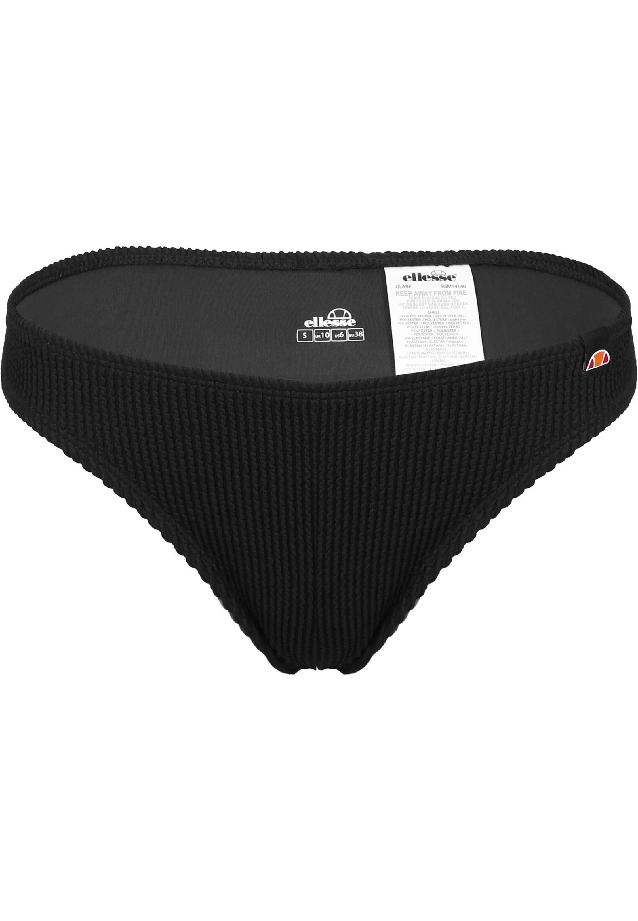 ELLESSE Bikinihose 'Glare' in Schwarz: Vorderseite