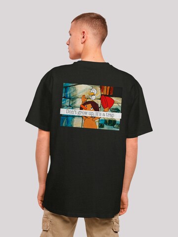 T-Shirt 'Heroes of Childhood Pinocchio' F4NT4STIC en noir