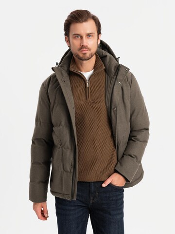 Ombre Winterjas 'OM-JAHP-0203' in Groen