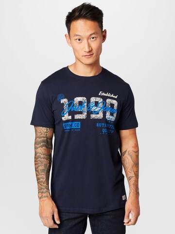 JACK & JONES Póló 'LAKE' - kék: elől