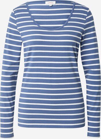 s.Oliver Shirt in Blauw: voorkant