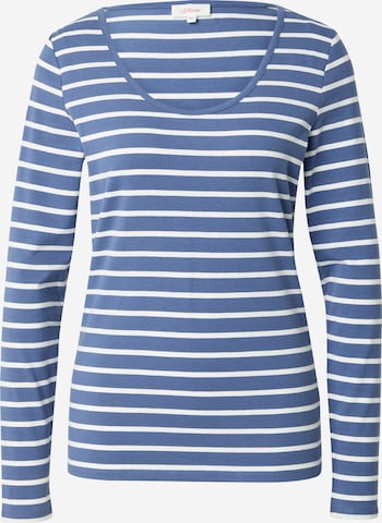 s.Oliver Shirt in Blauw: voorkant