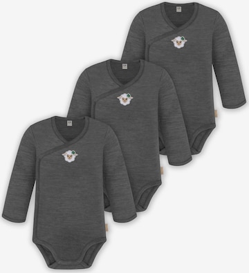 Barboteuse / body normani en gris : devant