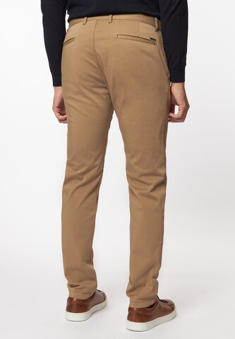 ROY ROBSON Slim fit Chino trousers 'Scott' in Brown