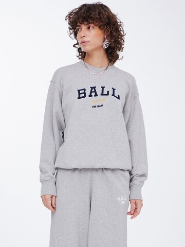 Ball Sweatshirt 'Taylor' in Grijs: voorkant