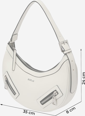 REPLAY Shoulder Bag in White