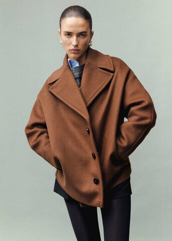 MANGO Mantel 'Love' in Braun: Vorderseite