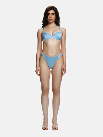 EKCENTRIK Balconette Bikini Top 'Baby Blue' in Blue