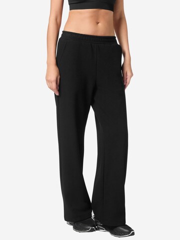 Wide leg Pantaloni di Plein Sport in nero: frontale