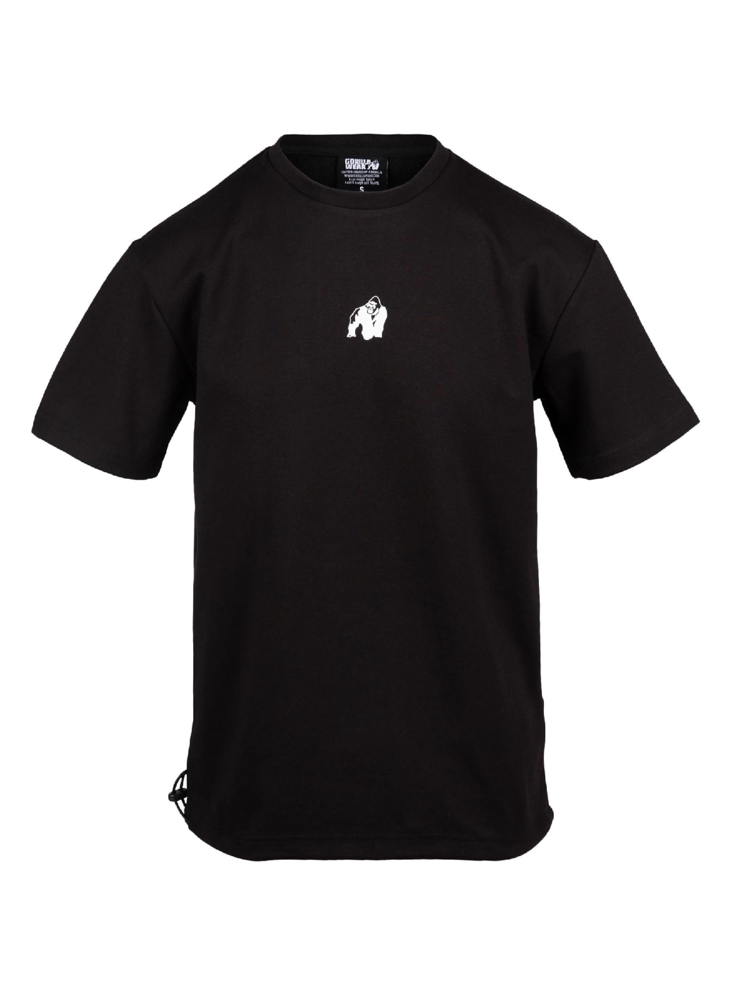 T-Shirt Gorilla Wear en noir : devant