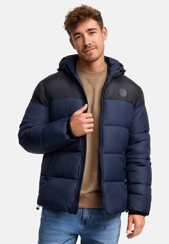INDICODE JEANS Winter Jacket 'Biviano' in Blue