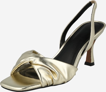 ONLY - Sandalias 'Hampton' en oro: frente