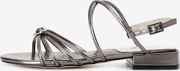 CAFè NOIR Sandal in Grey: front