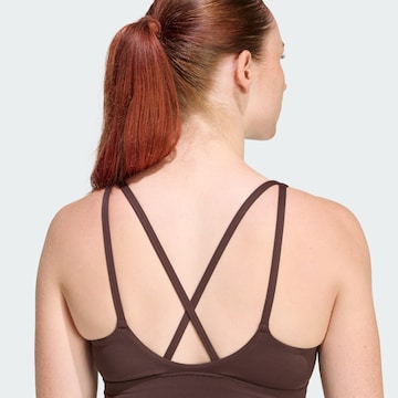 Bustier Soutien-gorge de sport 'Studio All Me' ADIDAS PERFORMANCE en marron