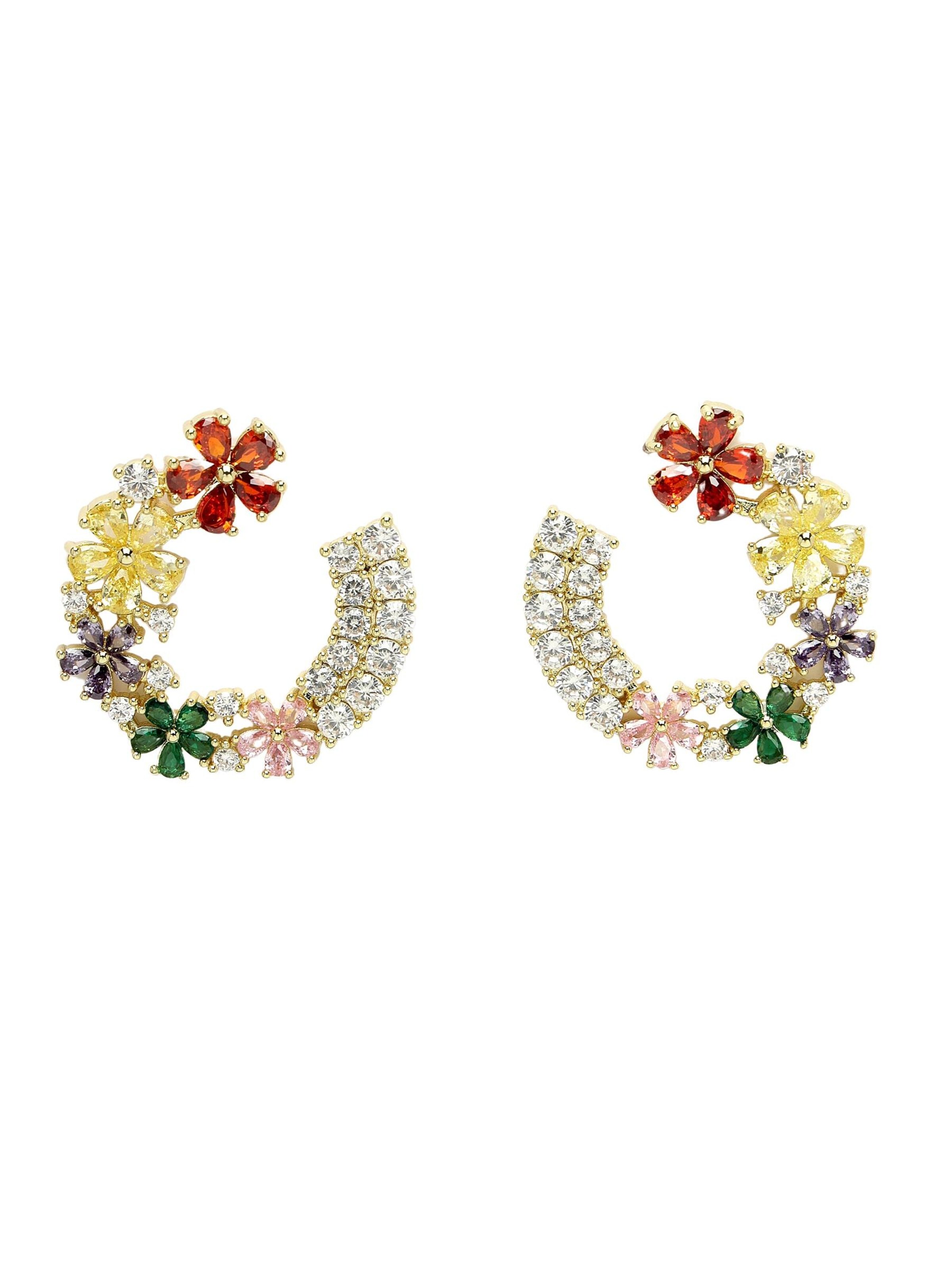 AVANT-GARDE PARIS - Pendientes 'Opheliaette' en oro: frente