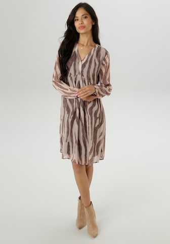 Aniston SELECTED Kleid in Beige: Vorderseite