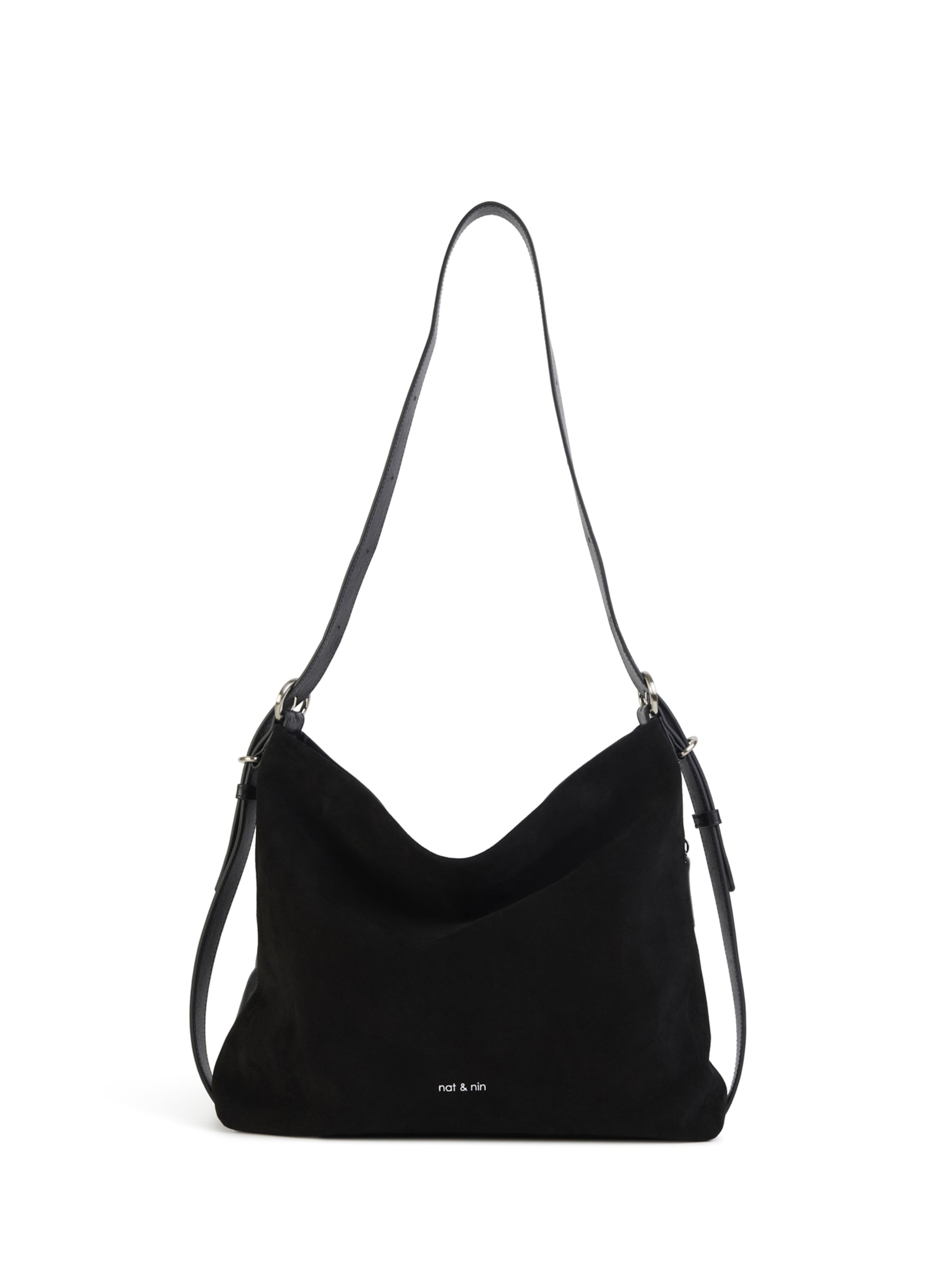 Nat&Nin Taška přes rameno ' MOREEN ' – černá: přední strana