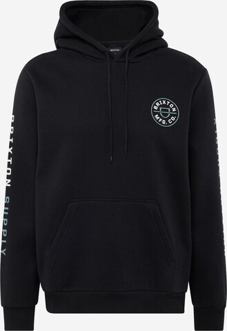 Brixton Sweatshirt in Zwart: voorkant