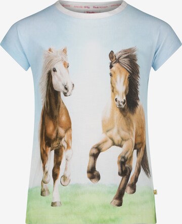 PFERDEFREUNDE Shirt 'Pferdefreunde' in Blue: front