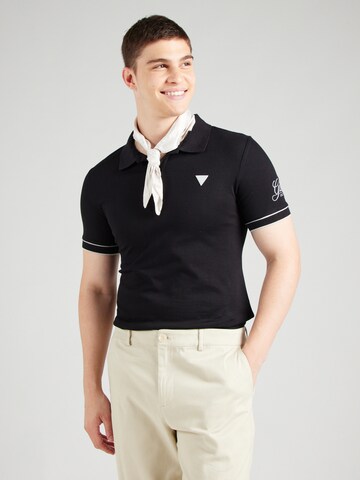 GUESS Poloshirt 'LYLE' in Schwarz: Vorderseite