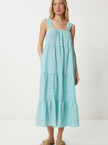 Robe d’été Happiness İstanbul en vert : devant