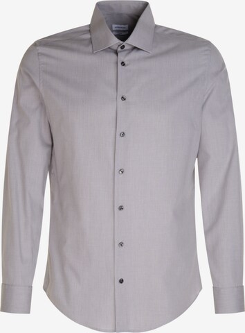 Coupe slim Chemise business SEIDENSTICKER en gris : devant