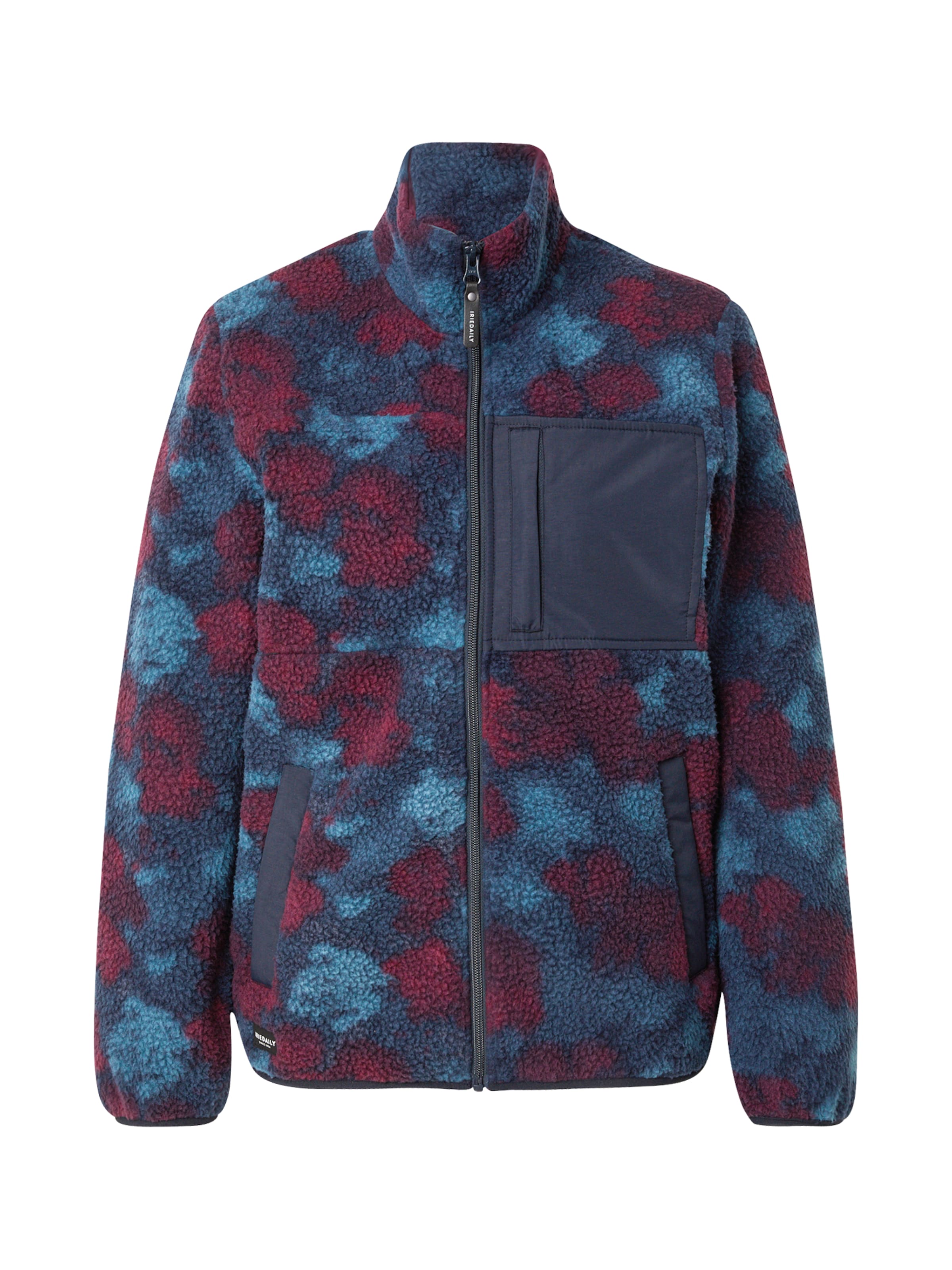 Iriedaily Fleece jacket 'Arkta' in Blue: front