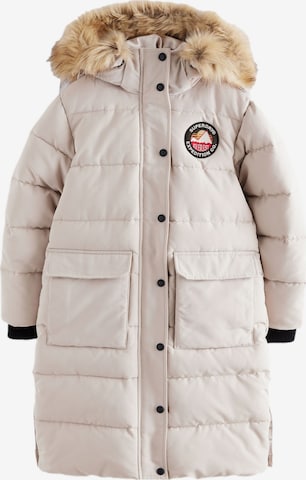 smėlio Superdry Paltas 'Everest': priekis