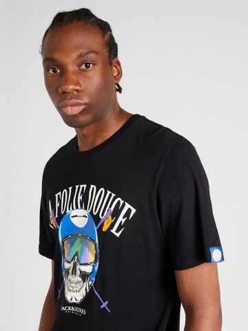 JACK & JONES T-Shirt 'FOLIE' in Schwarz