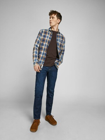 JACK & JONES Slimfit Džíny 'Tim' – modrá