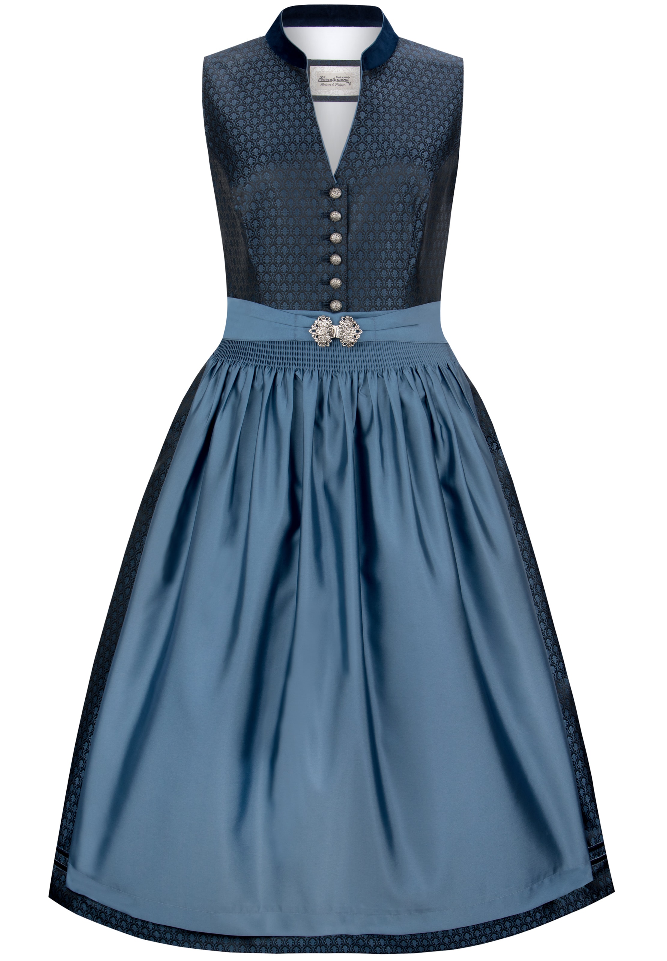 STOCKERPOINT Dirndl 'Lucille' in Blau: Vorderseite