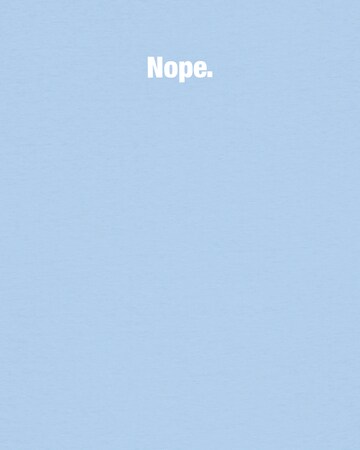 Watapparel Shirt ' Nope ' in Blau