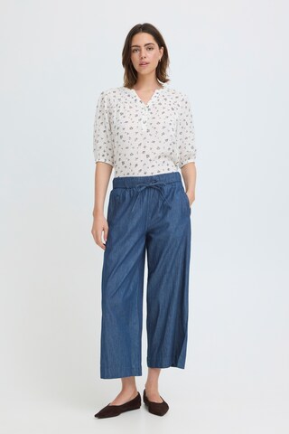 Fransa - Pierna ancha Pantalón en azul