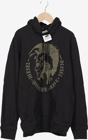 DIESEL Kapuzenpullover S in Schwarz: Vorderseite