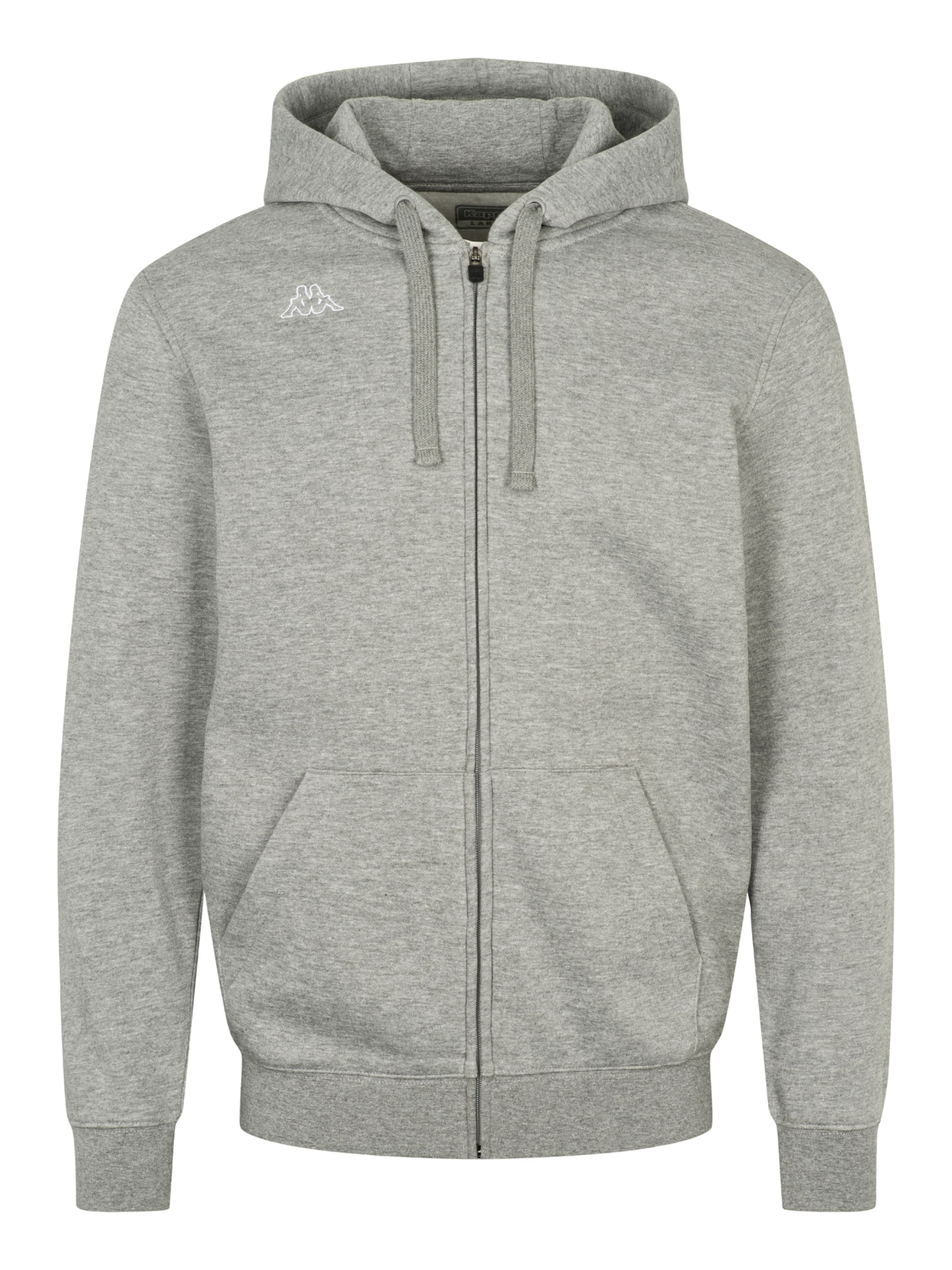 KAPPA Sweatjacke 'Truxo' in Grau: Vorderseite