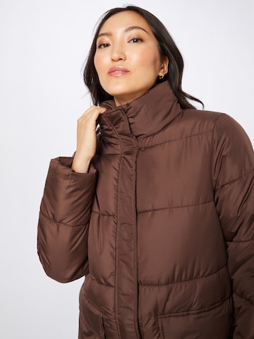 PIECES Winter coat 'LIMA' in Brown