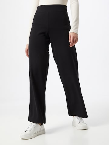 Wide leg Pantaloni 'Jenna' de la Gina Tricot pe negru: față