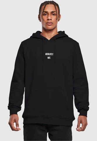 MT Men Sweatshirt 'Absolutely Not' in Black: front