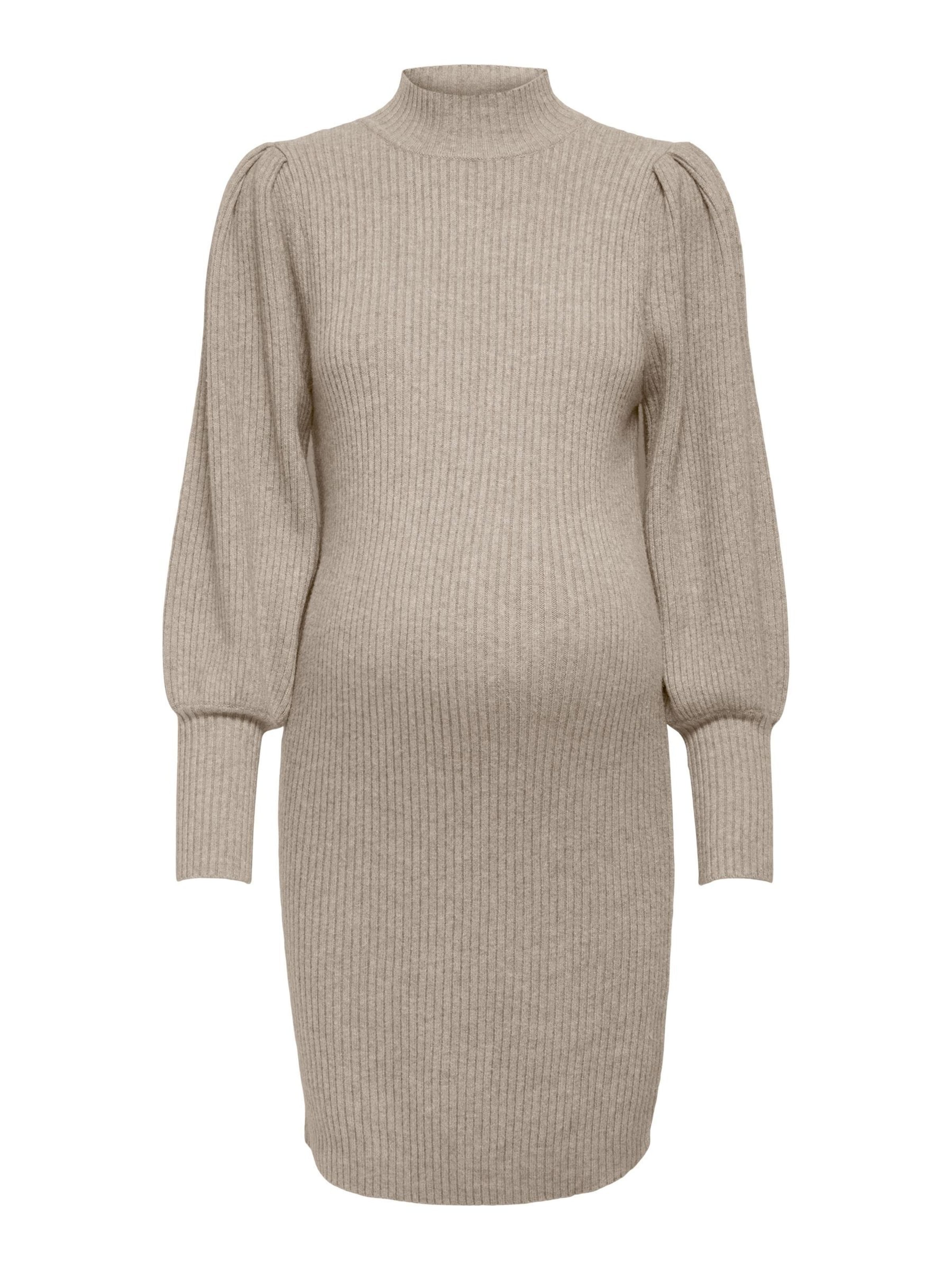 Only Maternity Kötött ruhák 'OLMKATIA' - bézs: elől