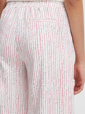 ICHI Loose fit Trousers 'Kate' in White