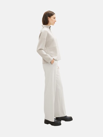TOM TAILOR Loosefit Stoffbukse 'Lea' i hvit
