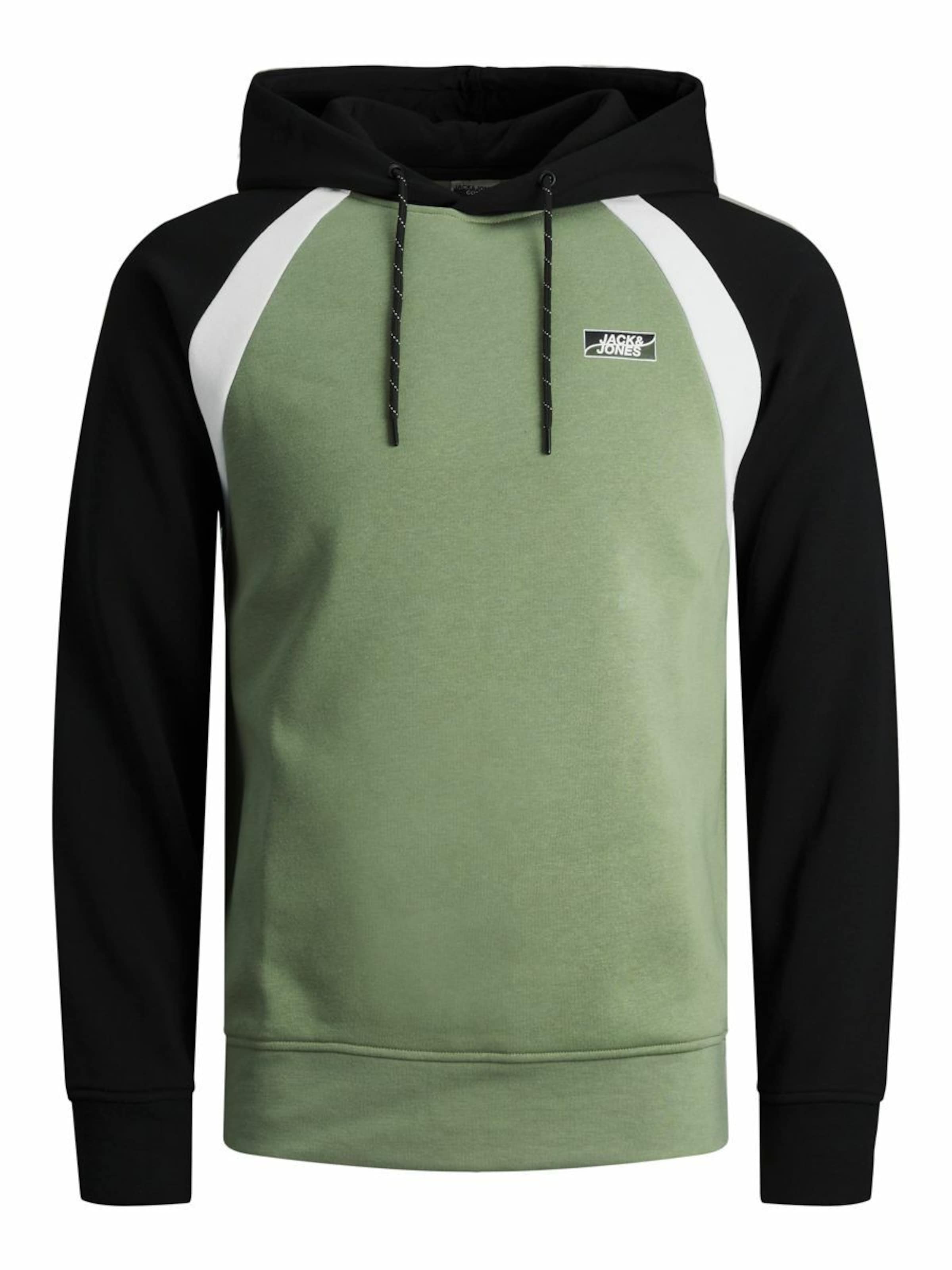 JACK & JONES Mikina 'JCOFly' – zelená: přední strana