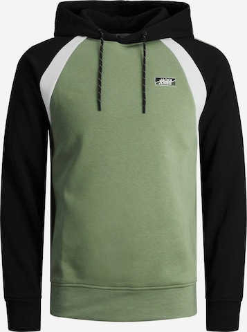 JACK & JONES Mikina 'JCOFly' – zelená: přední strana