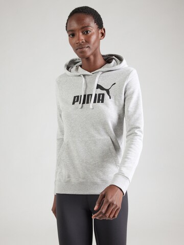 PUMA Спортен суитшърт 'ESS No. 1' в сиво: отпред
