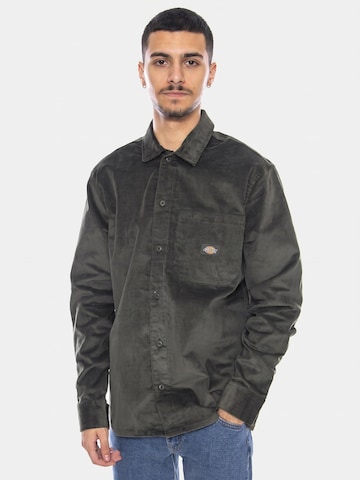 Comfort fit Camicia 'Corduroy' di DICKIES in verde