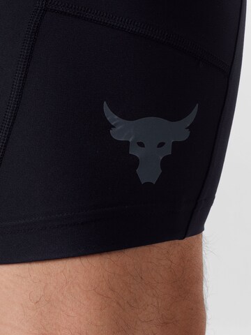 Skinny Pantaloni sportivi 'Project Rock' di UNDER ARMOUR in nero