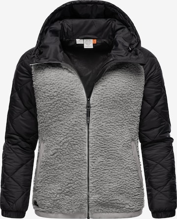 Ragwear Functionele fleece jas 'Leeloo' in Grijs: voorkant