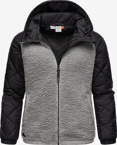 Ragwear Fleecejacke 'Leeloo' in grau / schwarz, Produktansicht