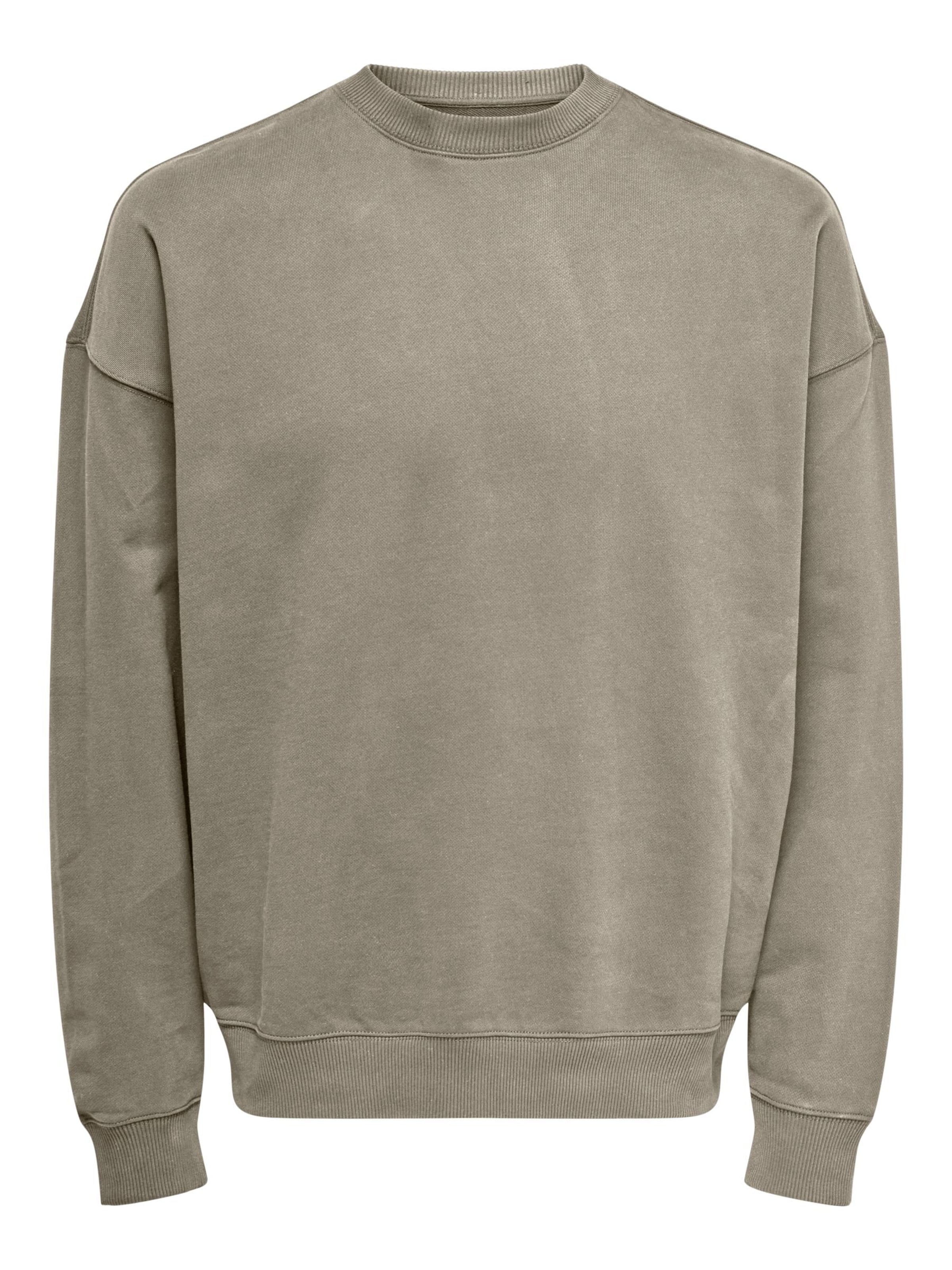Only & Sons Sweatshirt 'ONSLucas' in Groen: voorkant