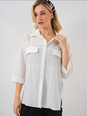 Chemisier Bigdart en blanc : devant